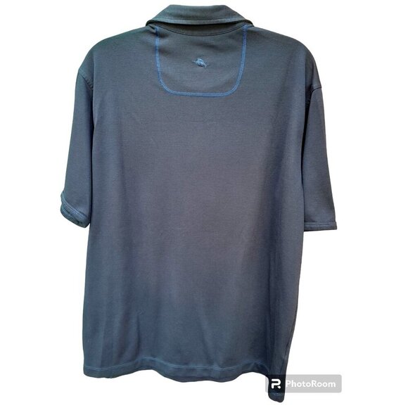 Tommy Bahama Bungalow Polo Dark Blue Size L - Picture 2 of 6